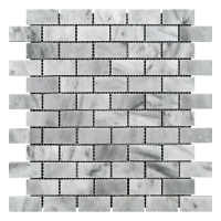 Мозаїка з мармуру Полірована МКР-11П (47x23) White Mix