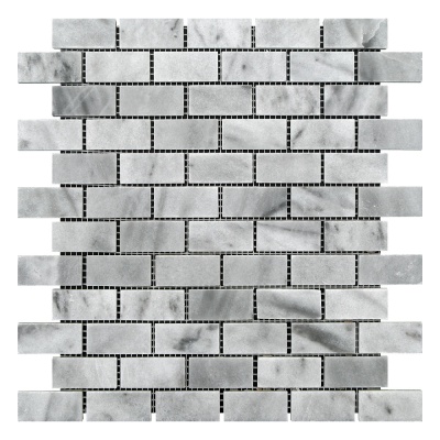 Мозаїка з мармуру Полірована МКР-11П (47x23) White Mix