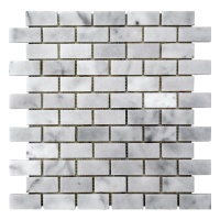 Мозаїка з мармуру Полірована МКР-11П (47x23) White Mix