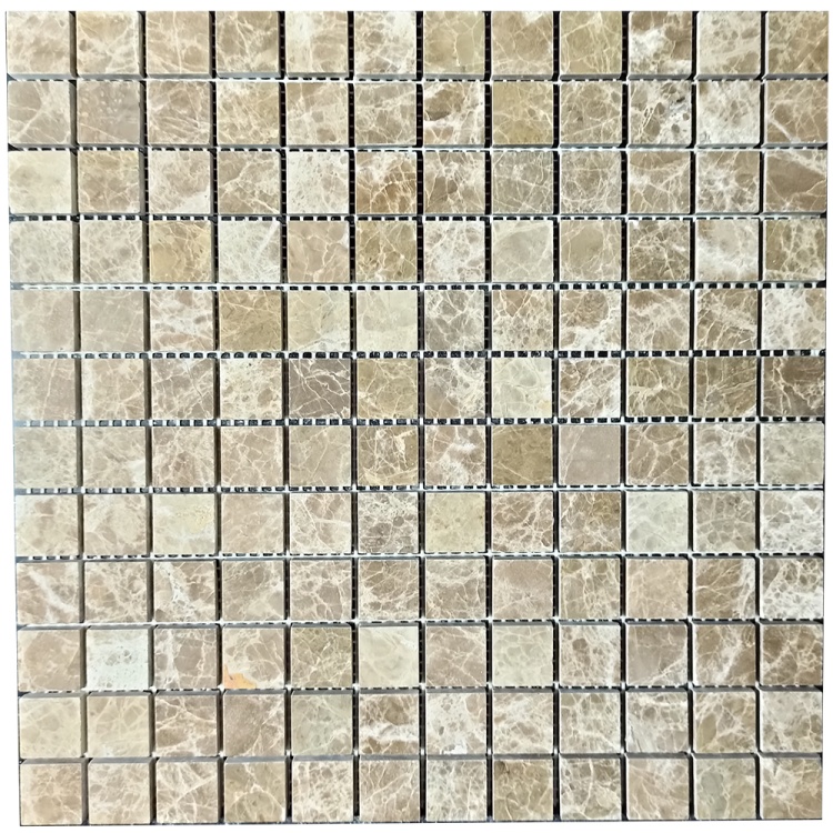 Мозаїка з мармуру Полірована МКР-2П (23x23) Emperador Light D