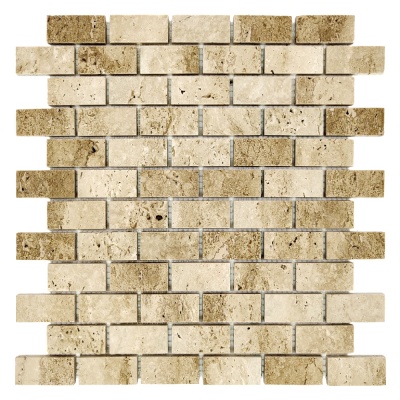 Мозаика из травертина Полированная МКР-11П (47x23) Travertine Classic