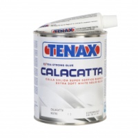 Клей полиэфирный Tenax Calacatta белый 1 л, гелеобразный жаростойкий для белого камня