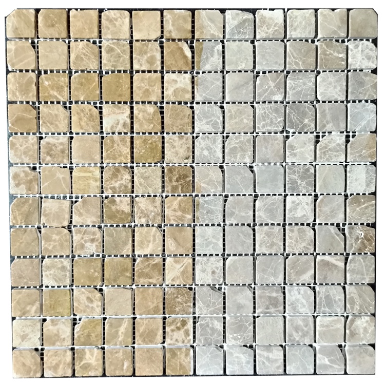 Мозаика из мрамора Матовая МКР-2СВА (23x23) Emperador Light D