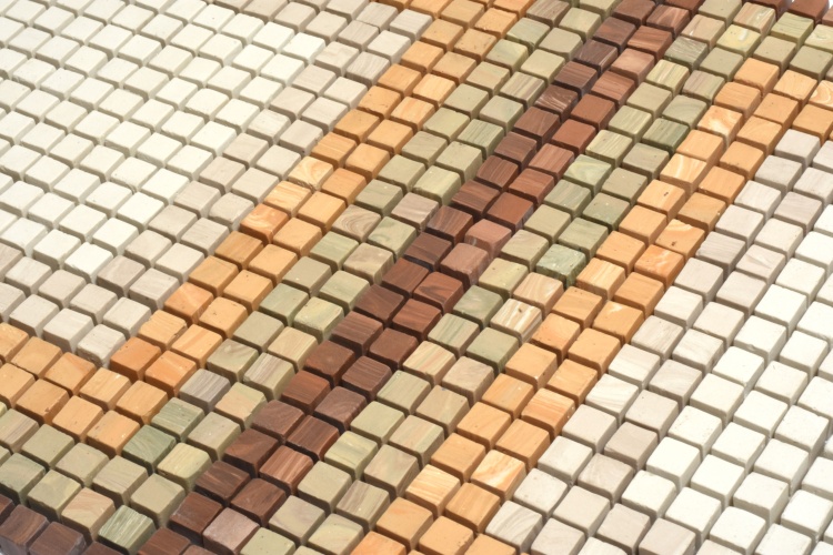 Мозаїка з керамограніту Kotto Ceramica MI7 DE 202 Sabbia\Solare\Dorato\Muschiato\Noce 300x300х10 (кубик 10x10)
