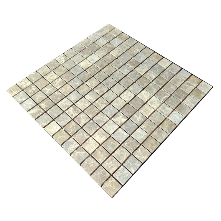 Мозаїка з мармуру Матова МКР-2СН (23x23) Emperador Light D
