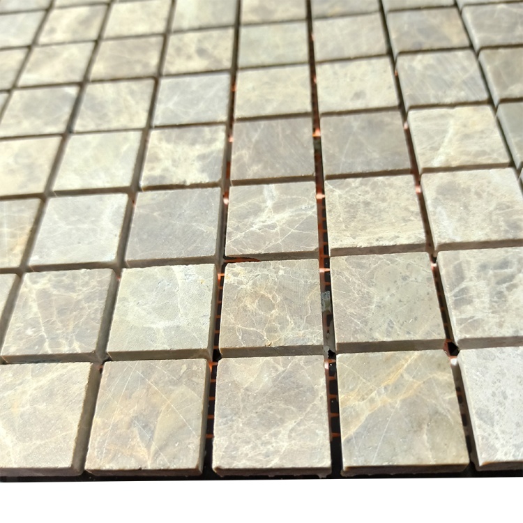 Мозаїка з мармуру Матова МКР-2СН (23x23) Emperador Light D