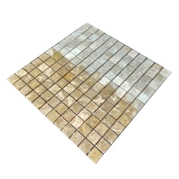 Мозаїка з мармуру Матова МКР-2СН (23x23) Emperador Light D