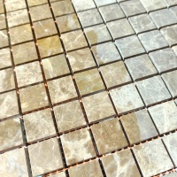Мозаїка з мармуру Матова МКР-2СН (23x23) Emperador Light D