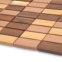 Мозаїка з керамограніту Kotto Ceramica MI7 CS 301 Dorato\Focato\Noce (прямокутник 2.3 x 4.6) 300 x 300