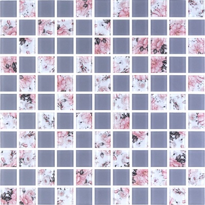 Мозаїка скляна Kotto Ceramica GMP 0825009 С2 print 8/grey w mat 300 x 300 х 8 ( 25 х 25 )