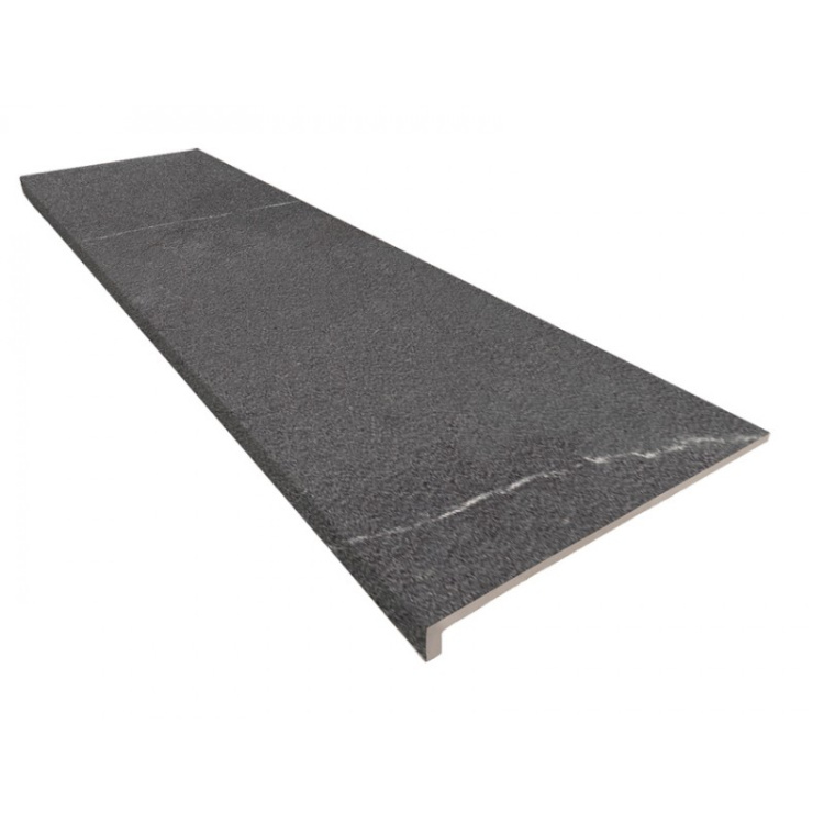 Сходинка клінкерна Peldano Recto Albaroc Hulla чорна 30x1200x330 мм