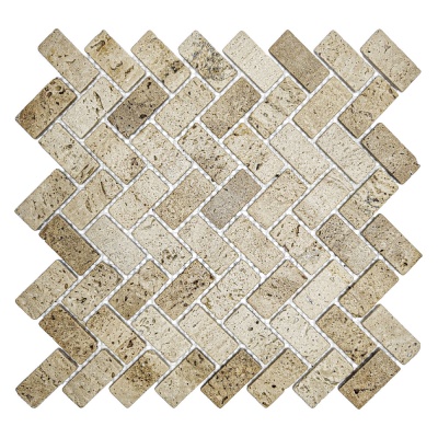 Мозаїка з травертину Матова МКР-5СВ (47x23) Travertine Classic