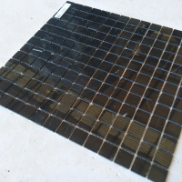 Мозаїка з мармуру D-CORE ZM-8816M Nero Marquina 20x20x4 (305x305) мм глянцева на сітці