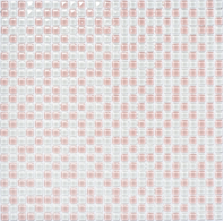 Мозаика керамическая Kotto Ceramica GM 410001 C2 White/Pink w 300 х 300 х 4   ( 10 х 10 )