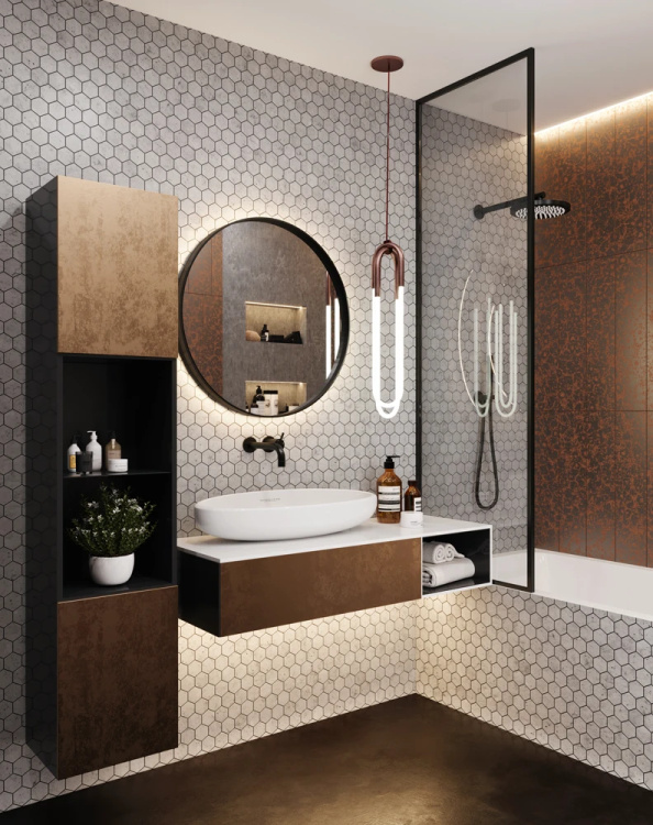 Мозаика керамическая Kotto Ceramica HEXAGON HP 6010 Мат  295 х 295 х 9