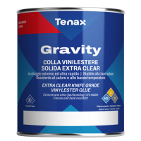 Клей вінілестерний Tenax Gravity прозорий 1 л напівгустий швидкотвердіючий для каменю агломерату кварцу