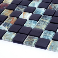Мозаика стеклянная Kotto Ceramica GMP 0825045 С2 print 42/black mat    300 x 300 х 8   ( 25 х 25 )