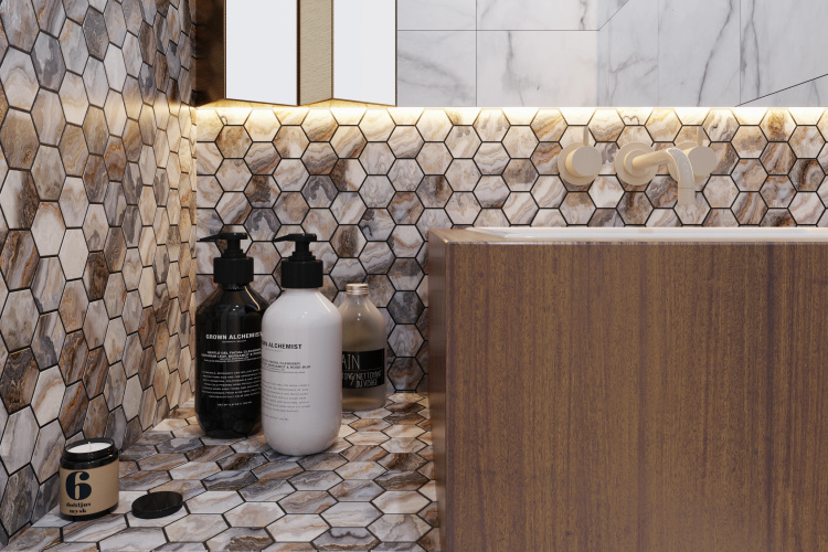 Мозаика керамическая Kotto Ceramica HEXAGON HP 6012  295 х 295 х 9