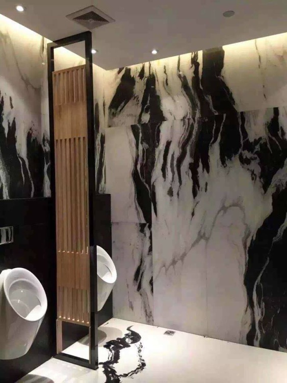 Panda White, Мраморный слэб (сляб) 18мм