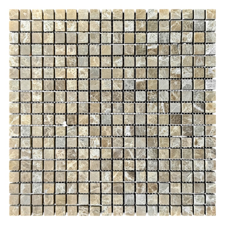 Мозаика из мрамора Матовая МКР-4СВ (15x15) Emperador Light D