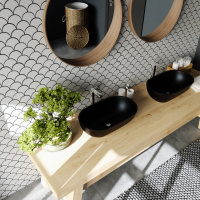 Мозаика керамическая Kotto Ceramica SCALES SC 6001 Flora Grey 240 x 240 x 9 ( 0,037 m.2 )