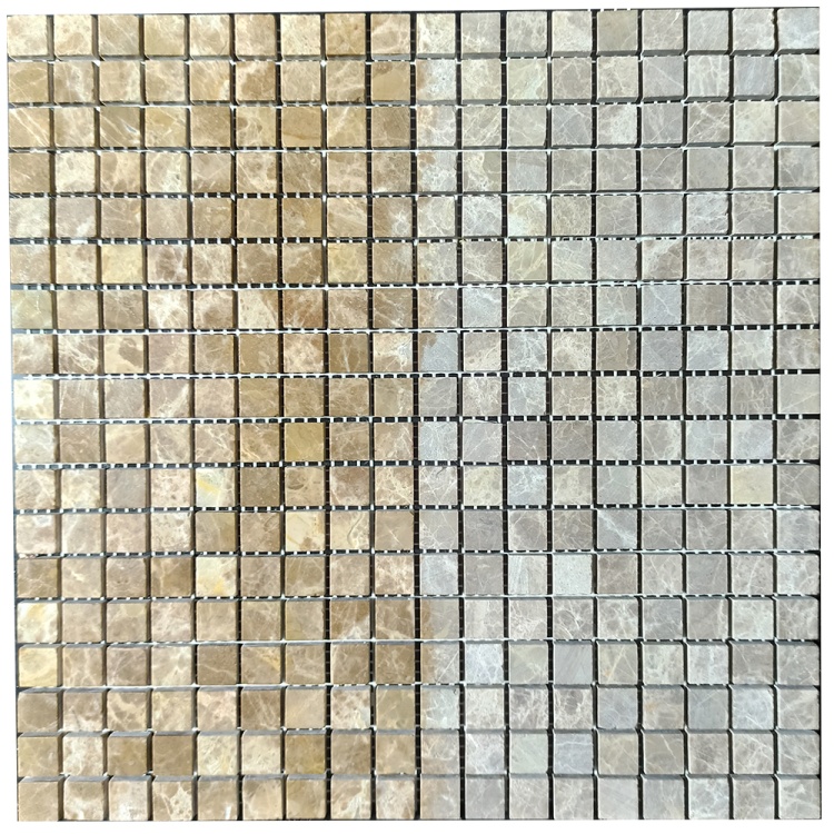 Мозаика из мрамора Матовая МКР-4СН (15x15) Emperador Light D