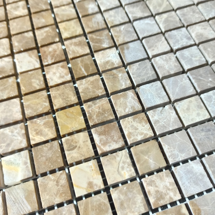 Мозаика из мрамора Матовая МКР-4СН (15x15) Emperador Light D
