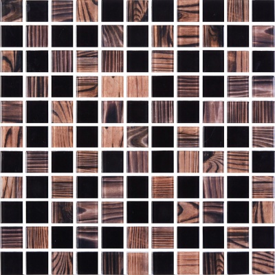 Мозаїка скляна Kotto Ceramica GMP 0825051 С2 print 46/black 300 x 300 х 8 ( 25 х 25 )