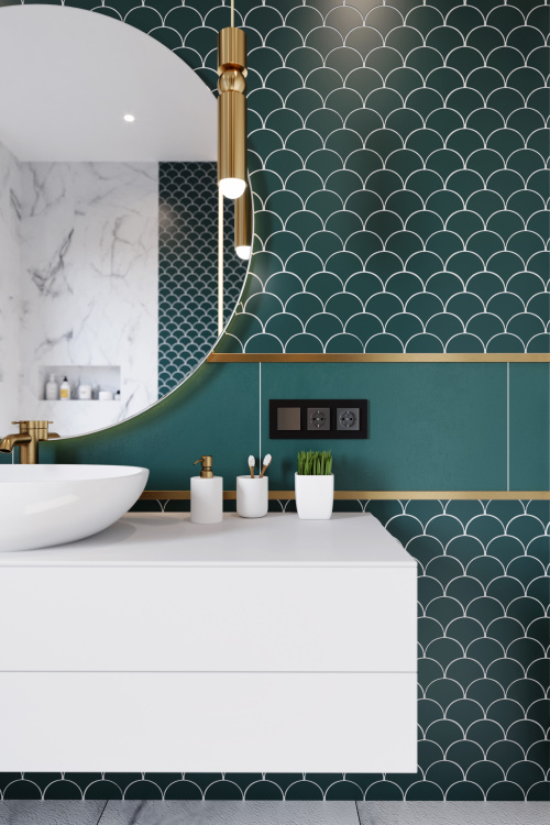 Мозаика керамическая Kotto Ceramica SCALES SC 6017 Aquamarine 240 x 240 x 9 ( 0,037 m.2 )