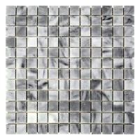 Мозаика из мрамора Полированная МКР-2П (23x23) Grey Mix
