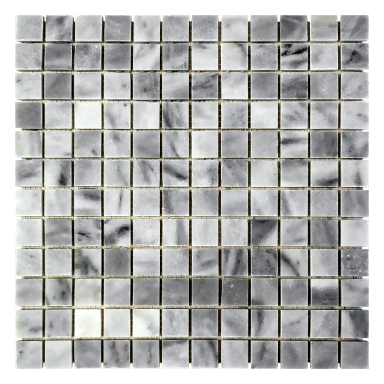 Мозаика из мрамора Полированная МКР-2П (23x23) Grey Mix