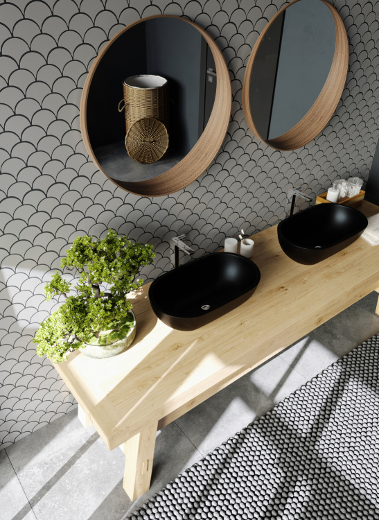 Мозаїка керамічна Kotto Ceramica SCALES SC 6019 Silver 240 x 240 x 9 (0,037 m.2)