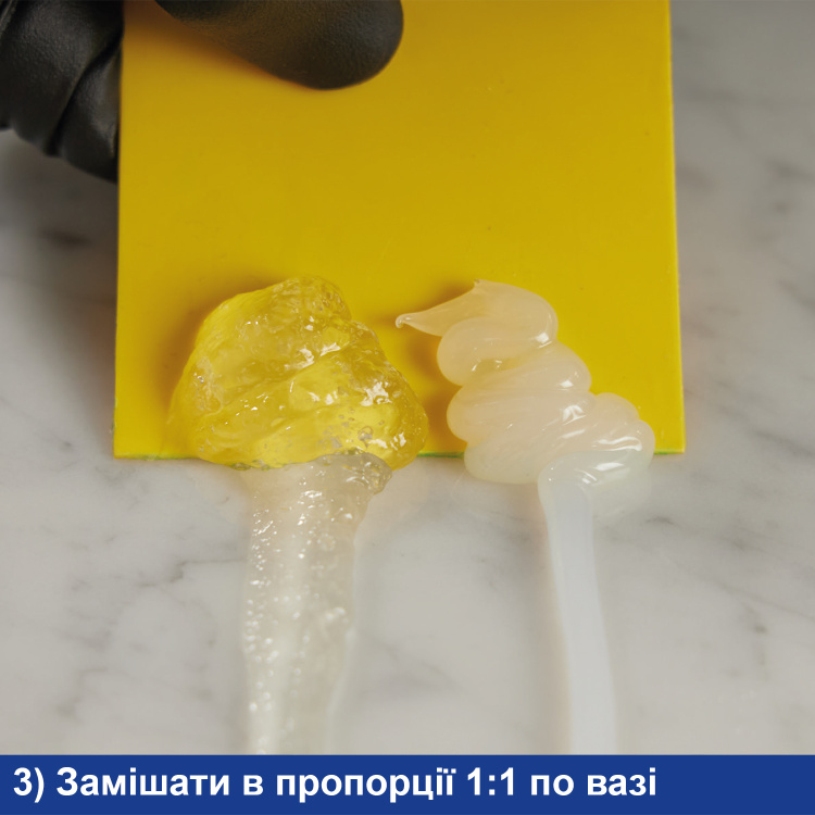 Клей эпоксидный Tenax Glaxs Easy A+B прозрачный 600 г нежелтеющий для камня кварца керамики