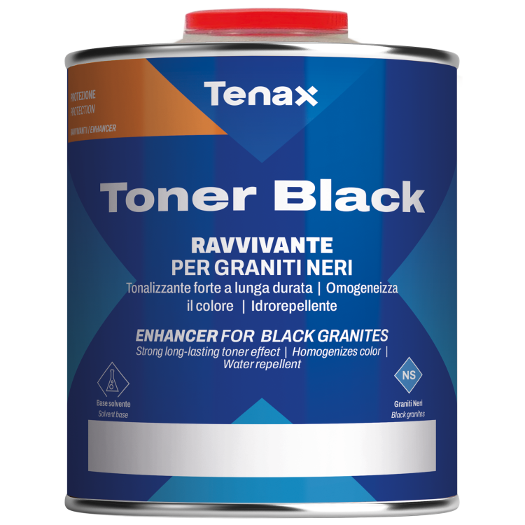 Пропитка защитная Tenax Toner Black 0,25 л, водо-масло- грязеотталкивающая, тонирующая, для черного гранита