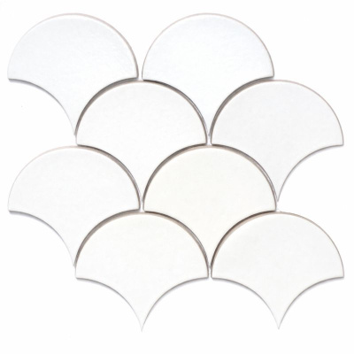 Мозаїка керамічна Kotto Ceramica SCALES SC 6024 White 240 x 240 x 9 (0,037 m.2)