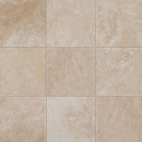Плитка из травертина Classic Light Filled and Honed 1,2х61х61 см, бежевая матовая заполненная шлифованная Standart