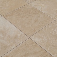 Плитка из травертина Classic Light Filled and Honed 1,2х61х61 см, бежевая матовая заполненная шлифованная Standart
