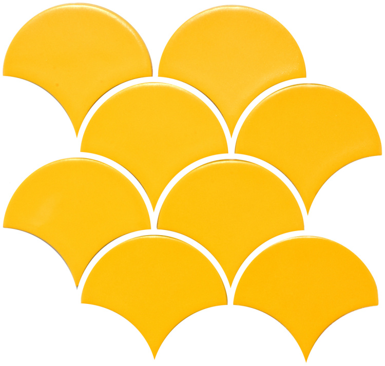 Мозаика керамическая Kotto Ceramica SCALES SC 6025 Dark Yellow 240 x 240 x 9 ( 0,037 m.2 )