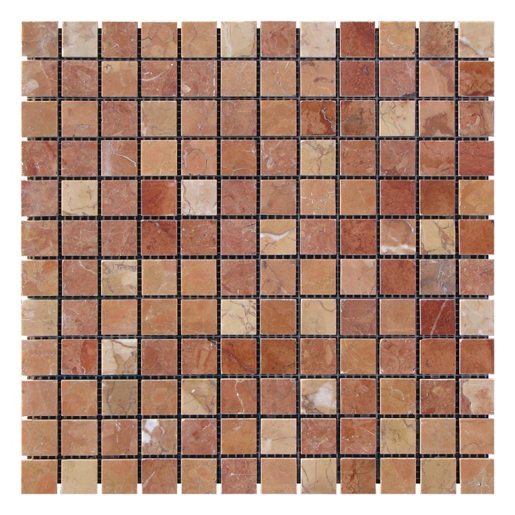 Мозаїка з мармуру Полірована МКР-2П (23x23) 6 мм Terracotta Mix
