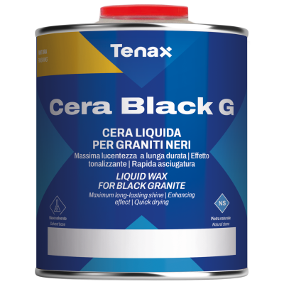 Воск жидкий Tenax Cera Black G 1 л, для полировки и тонирования черного камня