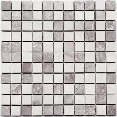 Мозаїка керамічна Kotto Ceramica СМ 3019 C2 gray/white 300 x 300 х 10 ( 25 х 25 )