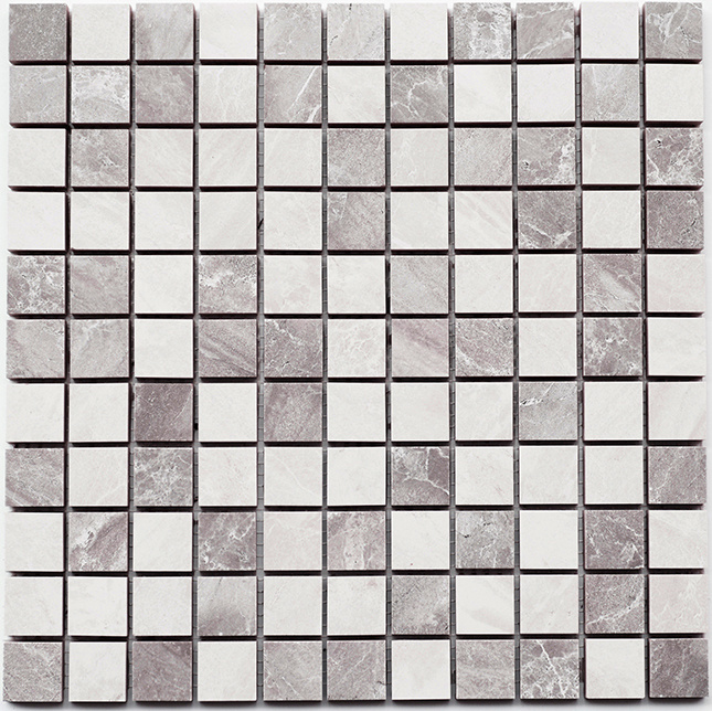 Мозаика керамическая Kotto Ceramica СМ 3019 C2 gray/white  300 x 300 х 10   (  25 х 25 )