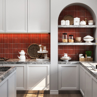 Мозаїка із керамограніту Mozaico de Lux CL-MOS GTTC20233(BHTH04066) Red