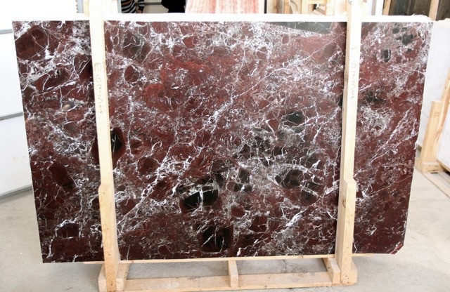 Rosso Levanto Extra, Мраморный слэб (сляб) 20мм