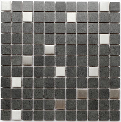 Мозаїка керамічна Kotto Ceramica СМ 325027 C2 graphite/metal mat ) 300 х 300 х 8 ( 25 х 25 )