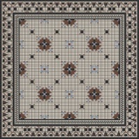 Мозаїка з керамограніту Kotto Ceramica MI7 K060800 Lviv Legends рапорт Beige/Lapislazzuli/Noce/Nero