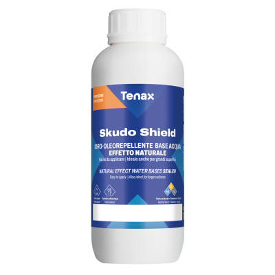 Пропитка защитная Tenax Skudo Shield 1 л, водо-масло- грязеотталкивающая для камня, кварца, керамики