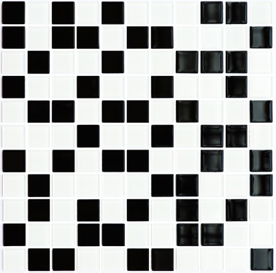 Мозаїка керамічна Kotto Ceramica GM 4001 C2 black/white 300 х 300 х 4 ( 25 х 25 )