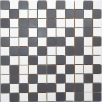 Мозаїка керамічна Kotto Ceramica СМ 325106 C2 estet white/estet graphite 300 х 300 х 9 ( 25 х 25 )