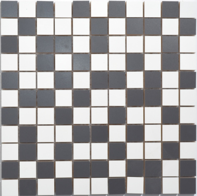 Мозаика керамическая Kotto Ceramica СМ 325106 C2 estet white/estet graphite  300 х 300 х 9   ( 25 х 25 )